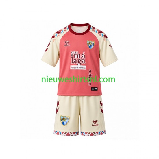 Málaga CF Kind Shirt met Bedrukking Uit 2026-2027 Korte Mouw