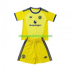 Manchester United Kind Shirt met Bedrukking Doelman Derde 2026-2027 Korte Mouw