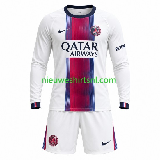 Paris Saint-Germain Kind Shirt met Bedrukking Uit 2026-2027 Lange Mouw