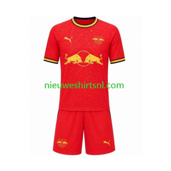 RB Leipzig Kind Shirt met Bedrukking Uit 2026-2027 Korte Mouw