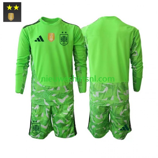 Spanje Kind Shirt met Bedrukking Doelman Derde 2026-2027 Lange Mouw