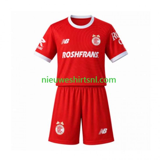 Kind Shirt met Bedrukking Toluca Thuis 2026-2027 Korte Mouw