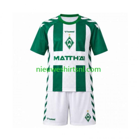 Kind Shirt met Bedrukking Werder Bremen Thuis 2026-2027 Korte Mouw
