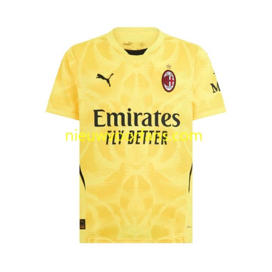 AC Milan Heren Shirt met Bedrukking Doelman Mike Maignan 16 Uit 2024-2025 Korte Mouw