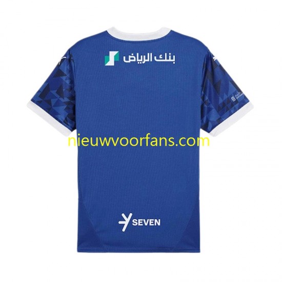 Heren Shirt met Bedrukking Al Hilal Thuis 2024-2025 Korte Mouw