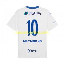 Heren Shirt met Bedrukking Al Hilal Neymar JR 10 Uit 2024-2025 Korte Mouw