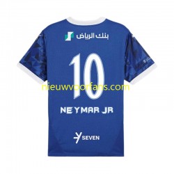Heren Shirt met Bedrukking Al Hilal Neymar JR 10 Thuis 2024-2025 Korte Mouw