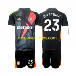 Aston Villa Kind Shirt met Bedrukking Doelman Emiliano Martinez 23 Uit 2024-2025 Korte Mouw