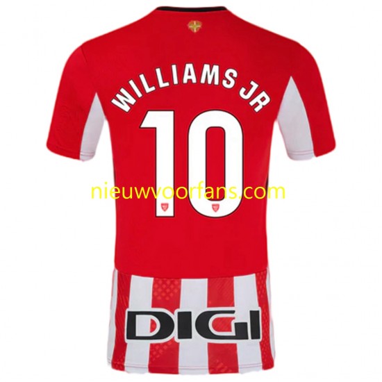 Athletic Bilbao Heren Shirt met Bedrukking Williams JR 10 Thuis 2024-2025 Korte Mouw