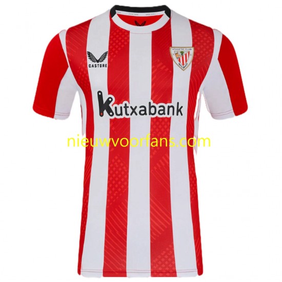 Athletic Bilbao Heren Shirt met Bedrukking Williams JR 10 Thuis 2024-2025 Korte Mouw