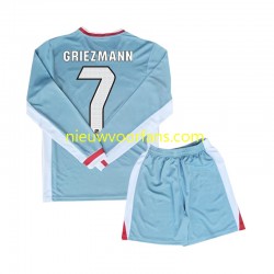 Atlético Madrid Kind Shirt met Bedrukking Antoine Griezmann 7 Uit 2024-2025 Lange Mouw