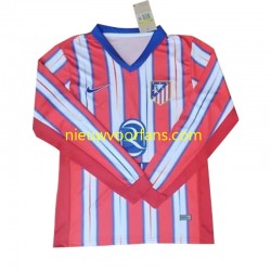 Atlético Madrid Heren Shirt met Bedrukking Thuis 2024-2025 Lange Mouw