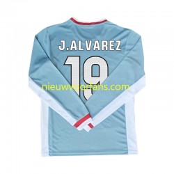 Atlético Madrid Heren Shirt met Bedrukking Julian Alvarez 19 Uit 2024-2025 Lange Mouw