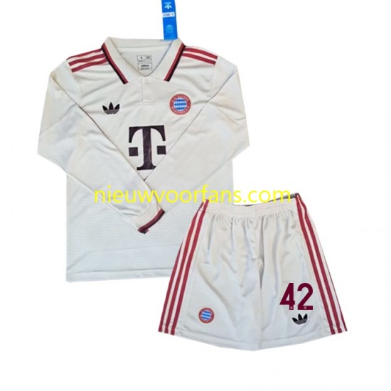 FC Bayern München Kind Shirt met Bedrukking Musiala 42 Derde 2024-2025 Lange Mouw