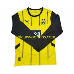 Borussia Dortmund Heren Shirt met Bedrukking Thuis 2024-2025 Lange Mouw