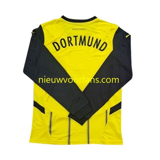 Borussia Dortmund Heren Shirt met Bedrukking Thuis 2024-2025 Lange Mouw