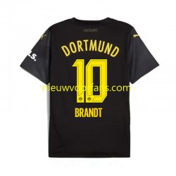 Borussia Dortmund Heren Shirt met Bedrukking Julian Brandt 10 Uit 2024-2025 Korte Mouw