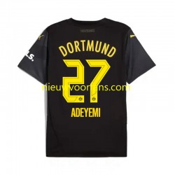 Borussia Dortmund Heren Shirt met Bedrukking Karim Adeyemi 27 Uit 2024-2025 Korte Mouw