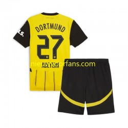 Borussia Dortmund Kind Shirt met Bedrukking Karim Adeyemi 27 Thuis 2024-2025 Korte Mouw