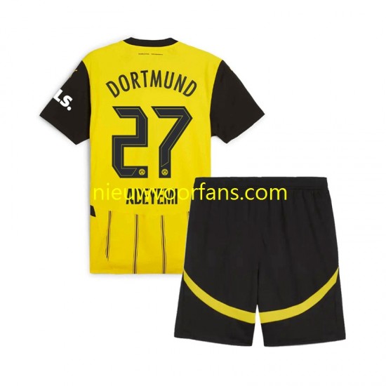 Borussia Dortmund Kind Shirt met Bedrukking Karim Adeyemi 27 Thuis 2024-2025 Korte Mouw