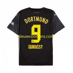Borussia Dortmund Heren Shirt met Bedrukking Serhou Guirassy 9 Uit 2024-2025 Korte Mouw