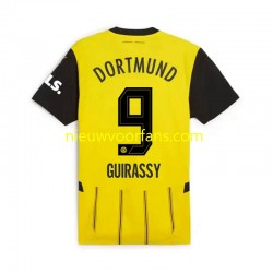 Borussia Dortmund Heren Shirt met Bedrukking Serhou Guirassy 9 Thuis 2024-2025 Korte Mouw