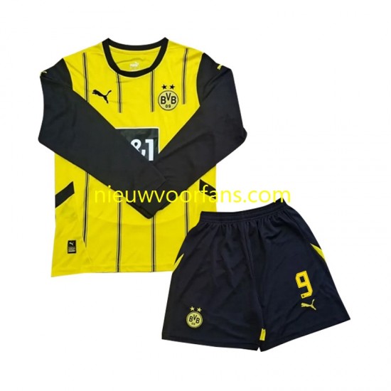 Borussia Dortmund Kind Shirt met Bedrukking Serhou Guirassy 9 Thuis 2024-2025 Lange Mouw