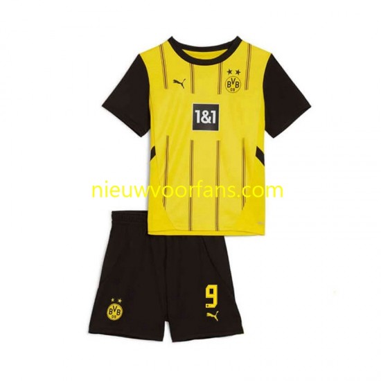 Borussia Dortmund Kind Shirt met Bedrukking Serhou Guirassy 9 Thuis 2024-2025 Korte Mouw