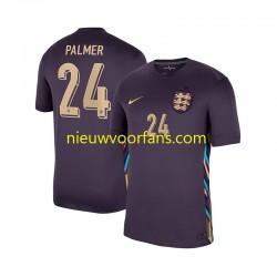 Engeland Heren Shirt met Bedrukking Cole Palmer 24 Uit 2024 Korte Mouw