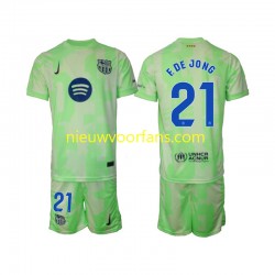 FC Barcelona Kind Shirt met Bedrukking F DE JONG 21 Derde 2024-2025 Korte Mouw
