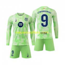 FC Barcelona Kind Shirt met Bedrukking Robert Lewandowski 9 Derde 2024-2025 Lange Mouw