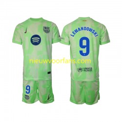 FC Barcelona Kind Shirt met Bedrukking Robert Lewandowski 9 Derde 2024-2025 Korte Mouw
