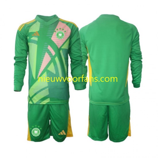 Duitsland Kind Shirt met Bedrukking Doelman Derde 2024-2025 Lange Mouw