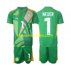 Duitsland Kind Shirt met Bedrukking Doelman Manuel Neuer 1 Derde 2024-2025 Korte Mouw