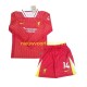 Liverpool Kind Shirt met Bedrukking Chiesa 14 Thuis 2024-2025 Lange Mouw