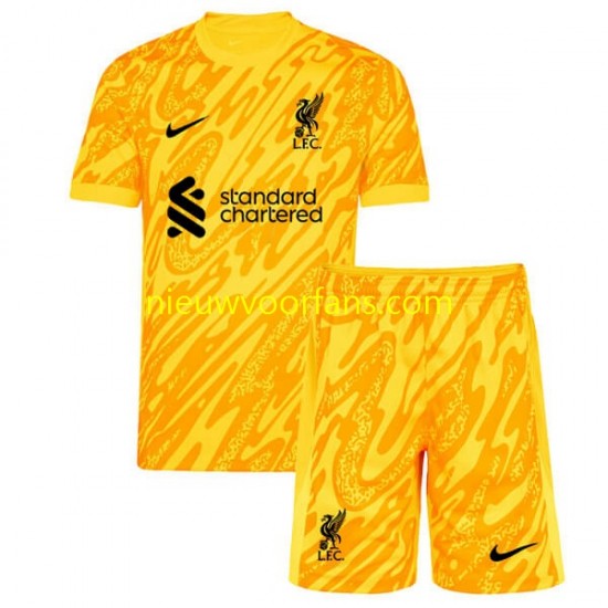 Liverpool Kind Shirt met Bedrukking Doelman Vierde 2024-2025 Korte Mouw