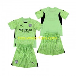 Manchester City Kind Shirt met Bedrukking Doelman 2 Vierde 2024-2025 Korte Mouw
