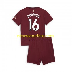 Manchester City Kind Shirt met Bedrukking RODRIGO 16 Derde 2024-2025 Korte Mouw