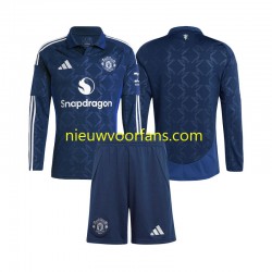 Manchester United Kind Shirt met Bedrukking Thuis 2024-2025 Lange Mouw