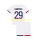 Paris Saint-Germain Kind Shirt met Bedrukking Bradley Barcola 29 Uit 2024-2025 Korte Mouw