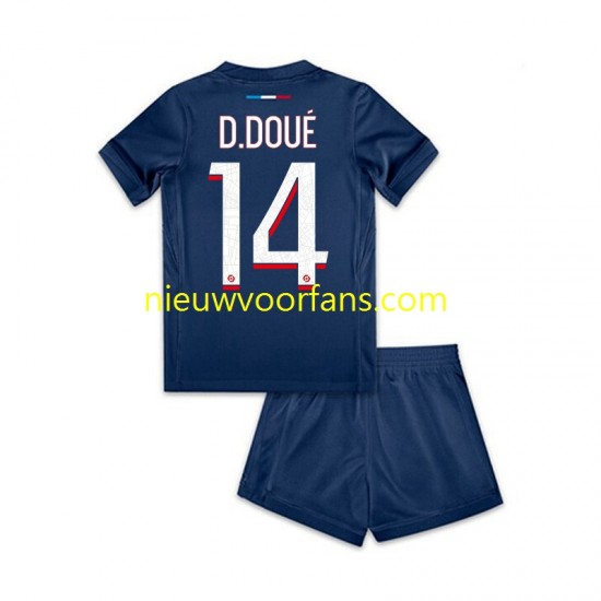 Paris Saint-Germain Kind Shirt met Bedrukking Desire Doue 14 Thuis 2024-2025 Korte Mouw
