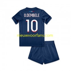 Paris Saint-Germain Kind Shirt met Bedrukking Ousmane Dembele 10 Thuis 2024-2025 Korte Mouw