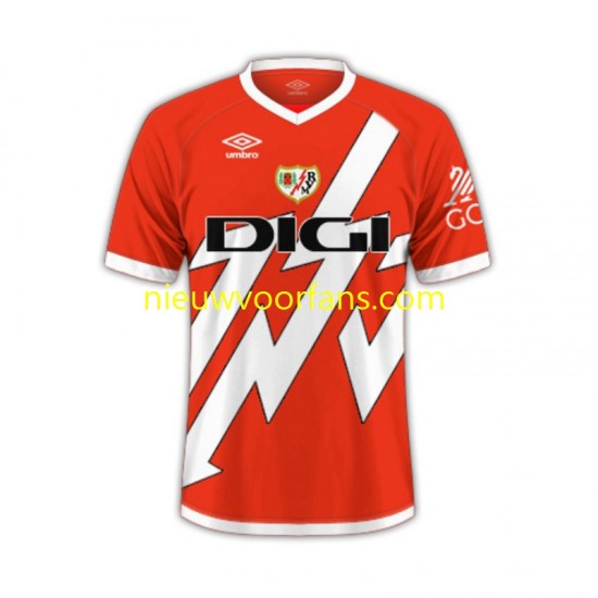 Rayo Vallecano Heren Shirt met Bedrukking Uit 2024-2025 Korte Mouw