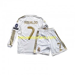 Real Madrid Kind Shirt met Bedrukking Cristiano Ronaldo 7 Thuis 2011 Lange Mouw
