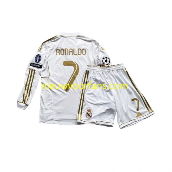 Real Madrid Kind Shirt met Bedrukking Cristiano Ronaldo 7 Thuis 2011 Lange Mouw