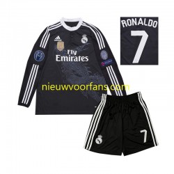 Real Madrid Kind Shirt met Bedrukking Cristiano Ronaldo 7 2014 Retro Derde Lange Mouw