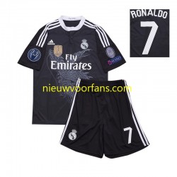 Real Madrid Kind Shirt met Bedrukking Cristiano Ronaldo 7 2014 Retro Derde Korte Mouw