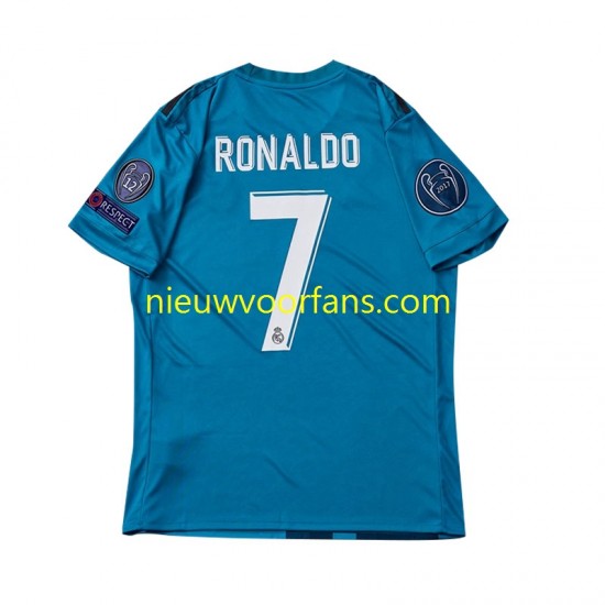 Real Madrid Kind Shirt met Bedrukking Cristiano Ronaldo 7 2017 Retro Derde Korte Mouw