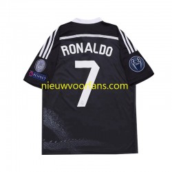Real Madrid Heren Shirt met Bedrukking Cristiano Ronaldo 7 2014 Retro Derde Korte Mouw