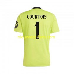 Real Madrid Heren Shirt met Bedrukking Doelman COURTOIS 1 Derde 2024-2025 Korte Mouw